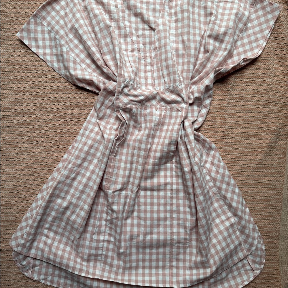 Organic Cotton Pink Gingham Caftan Dress by Pehr - Picture 11 of 11